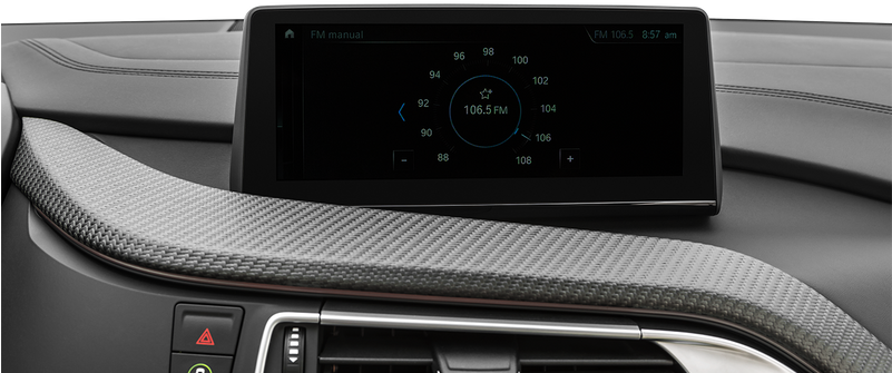 Closeup Of Radio Head Unit - Audi (800x400), Png Download