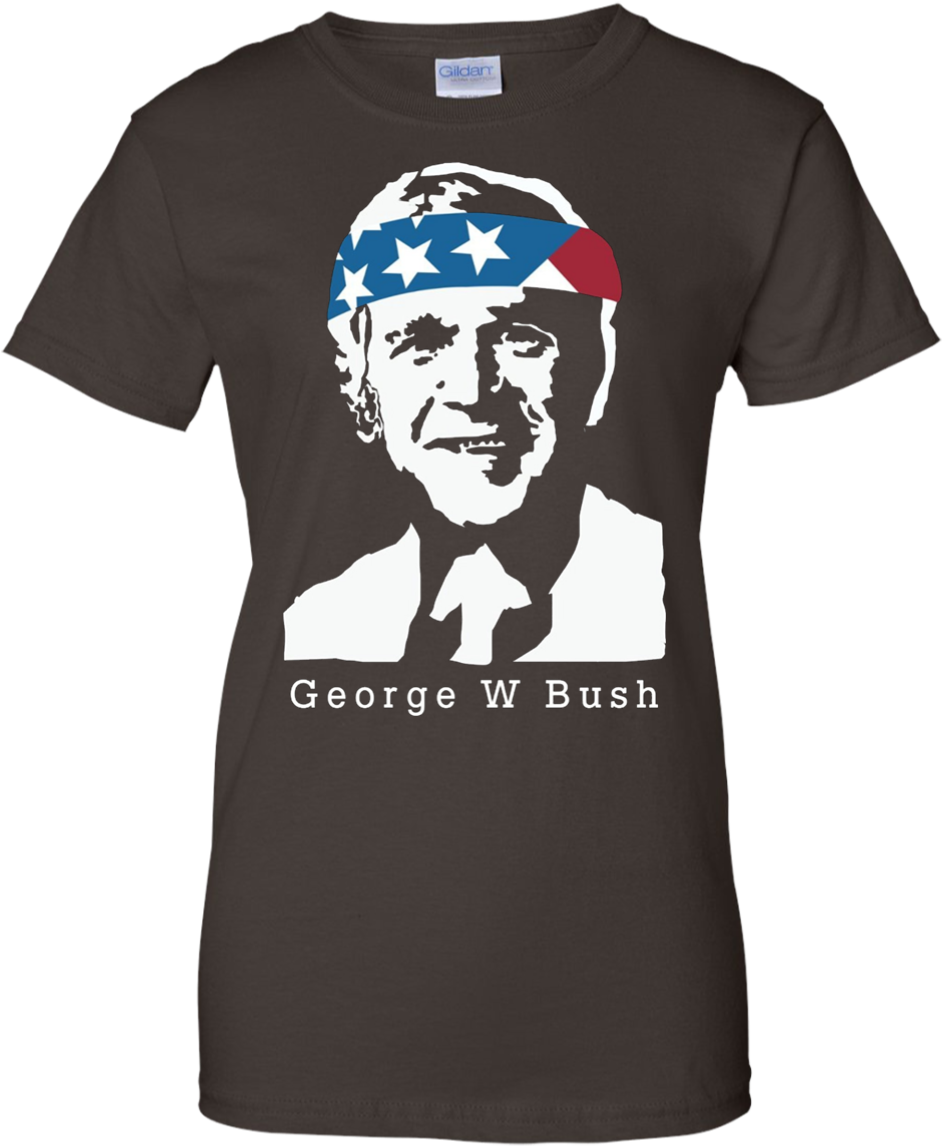President George W Bush American Patriot Vintage T-shirt - George Bush Shirt (1155x1155), Png Download