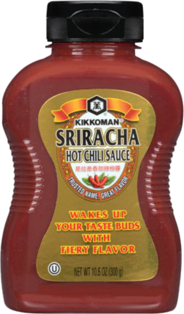 Kikkoman Sriracha Hot Chili Sauce - Hot Chili Sauce Sriracha (601x1023), Png Download