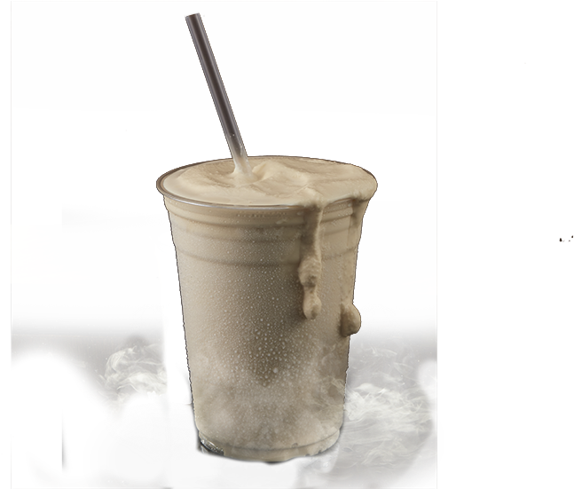Malted Vanilla Thickshake - Frappé Coffee (800x550), Png Download