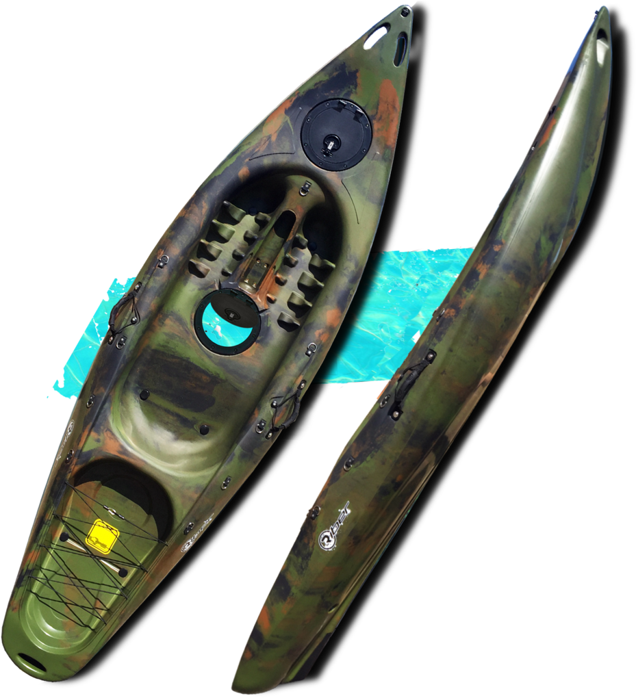 Riber Deluxe Sit On Top Kayak With Porthole - Sea Kayak (1024x1024), Png Download