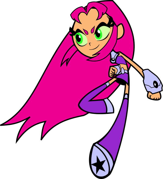 Star Fire Clipart - Teen Titans Go Starfire Vector (664x729), Png Download
