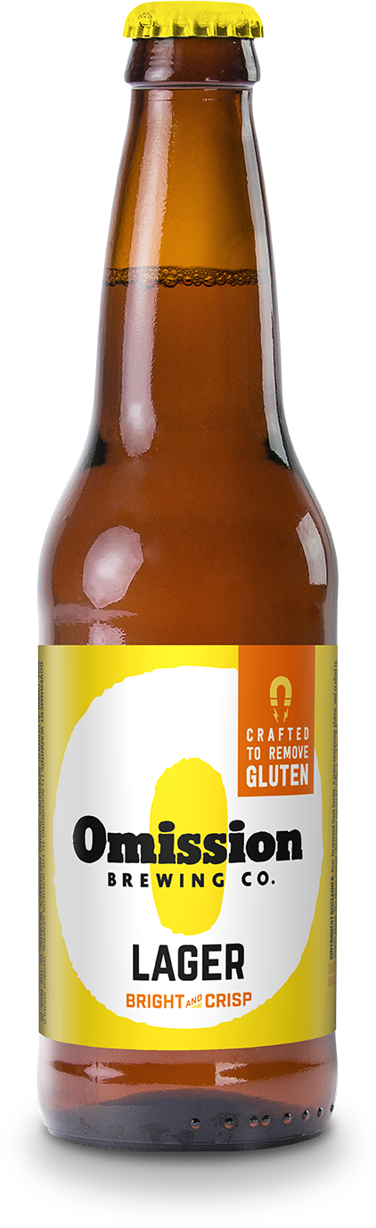 Great Beer Is Near - Omission Lager Gluten Free (422x1377), Png Download