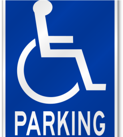 Handicap Parking Sign - Graphic Design (640x480), Png Download