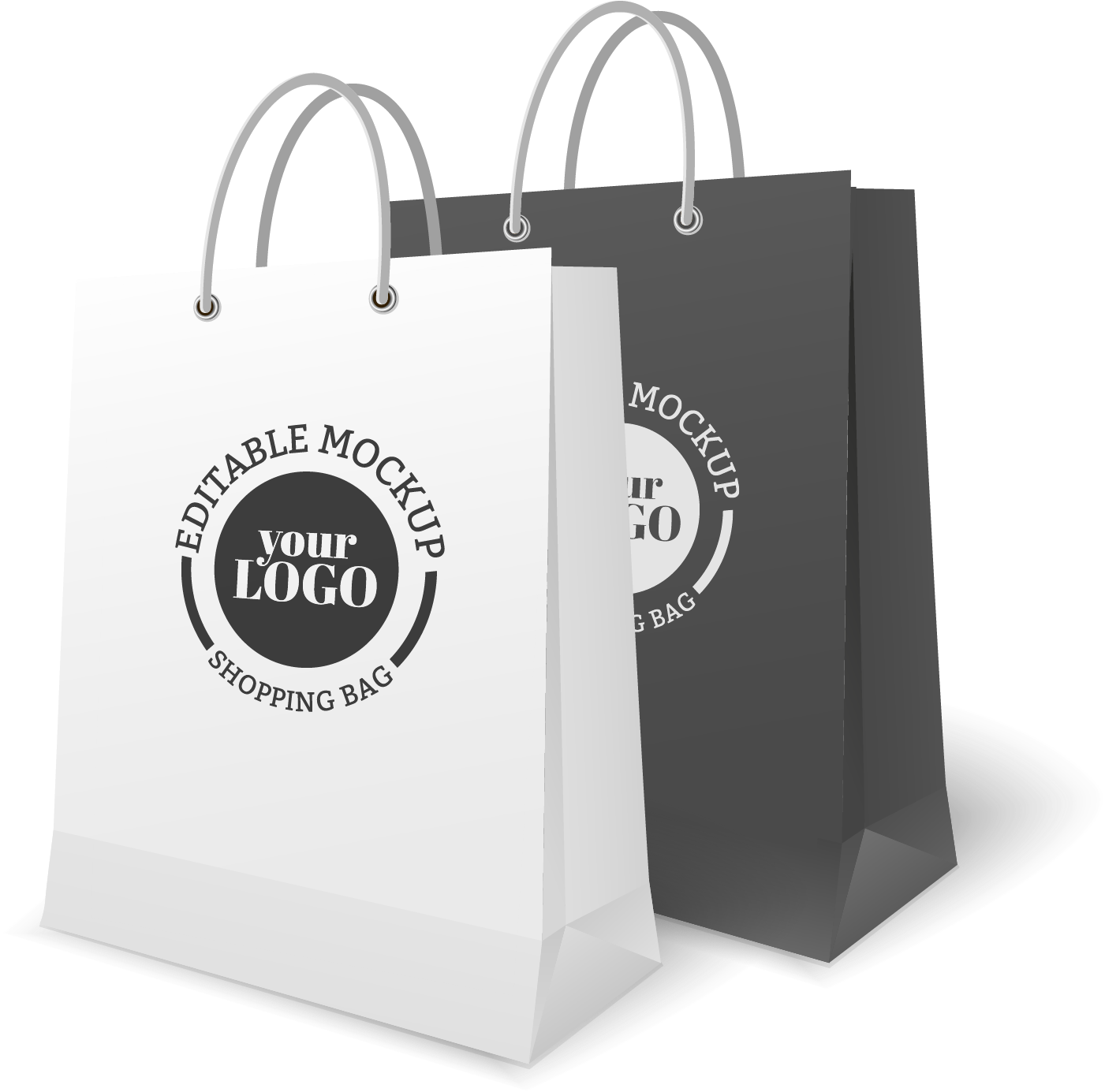 Bag Shopping Transprent - Paper Bag Mockup Png (1541x1482), Png Download