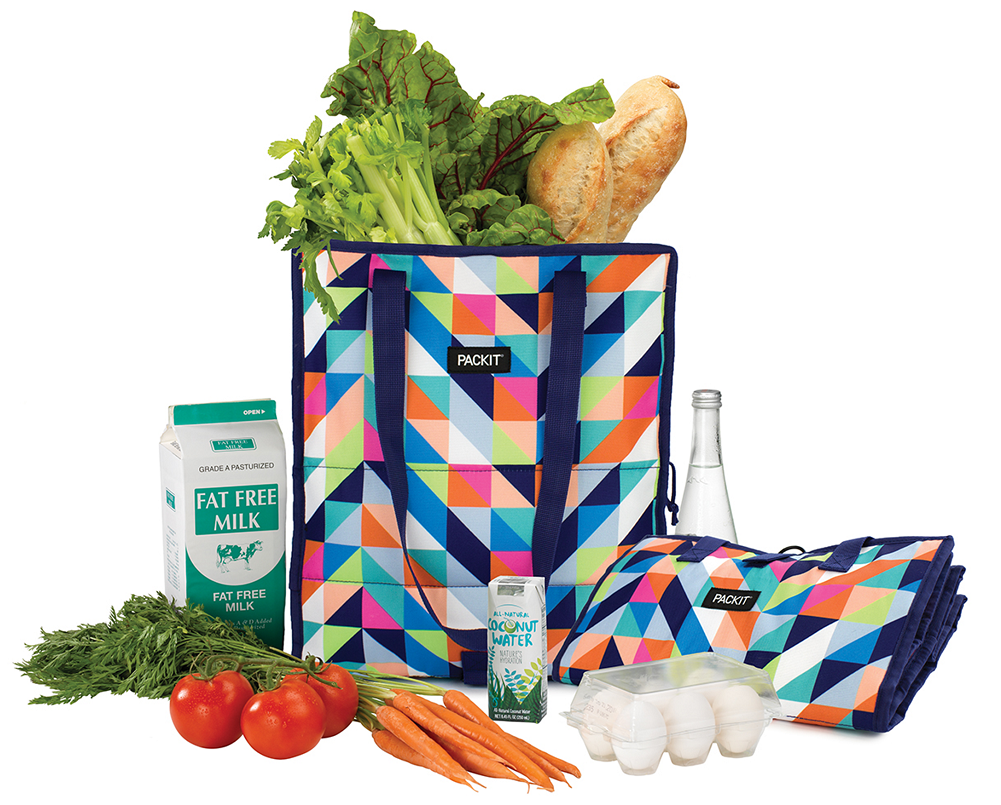 Packit Freezable Grocery Bag Paradise Breeze - Grocery Bag Png (1000x1000), Png Download