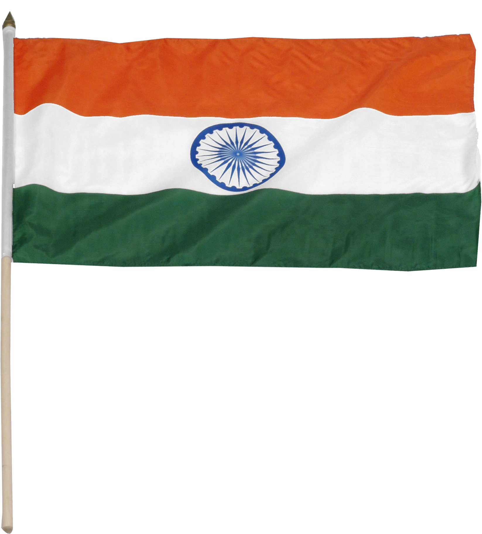 Indian Flag With Stick (1884x1884), Png Download