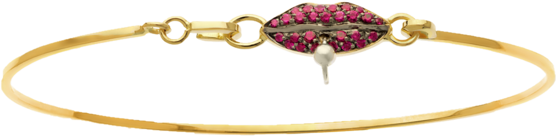 Lips Pierced Bracelet - Engagement Ring (1500x1000), Png Download