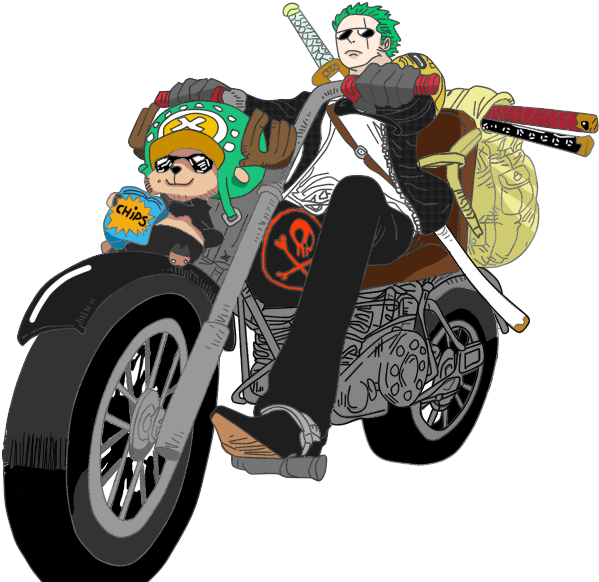 Zoro El Motociclista One Piece - Chopper (677x744), Png Download