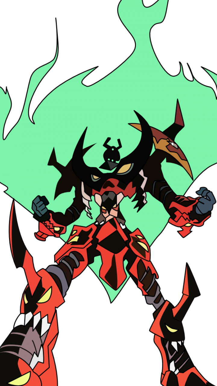 Anime / Tengen Toppa Gurren Lagann Mobile Wallpaper - Tengen Toppa Gurren Lagann Galaxy Throw (720x1280), Png Download
