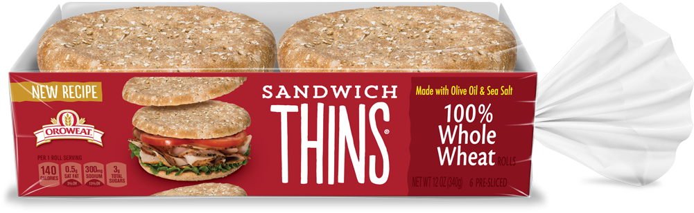 Arnold Sandwich Thins (1000x1000), Png Download