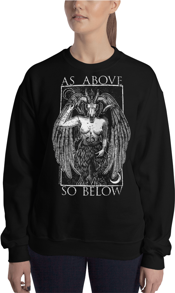 Baphomet Sweatshirt - T-shirt (1000x1000), Png Download