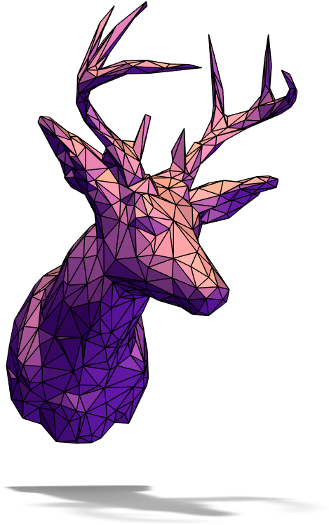 Deer Head - Illustration (1024x768), Png Download
