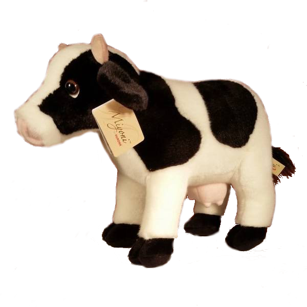 Plush Holstein Cow - Cow Stuffed Animal Png (600x600), Png Download