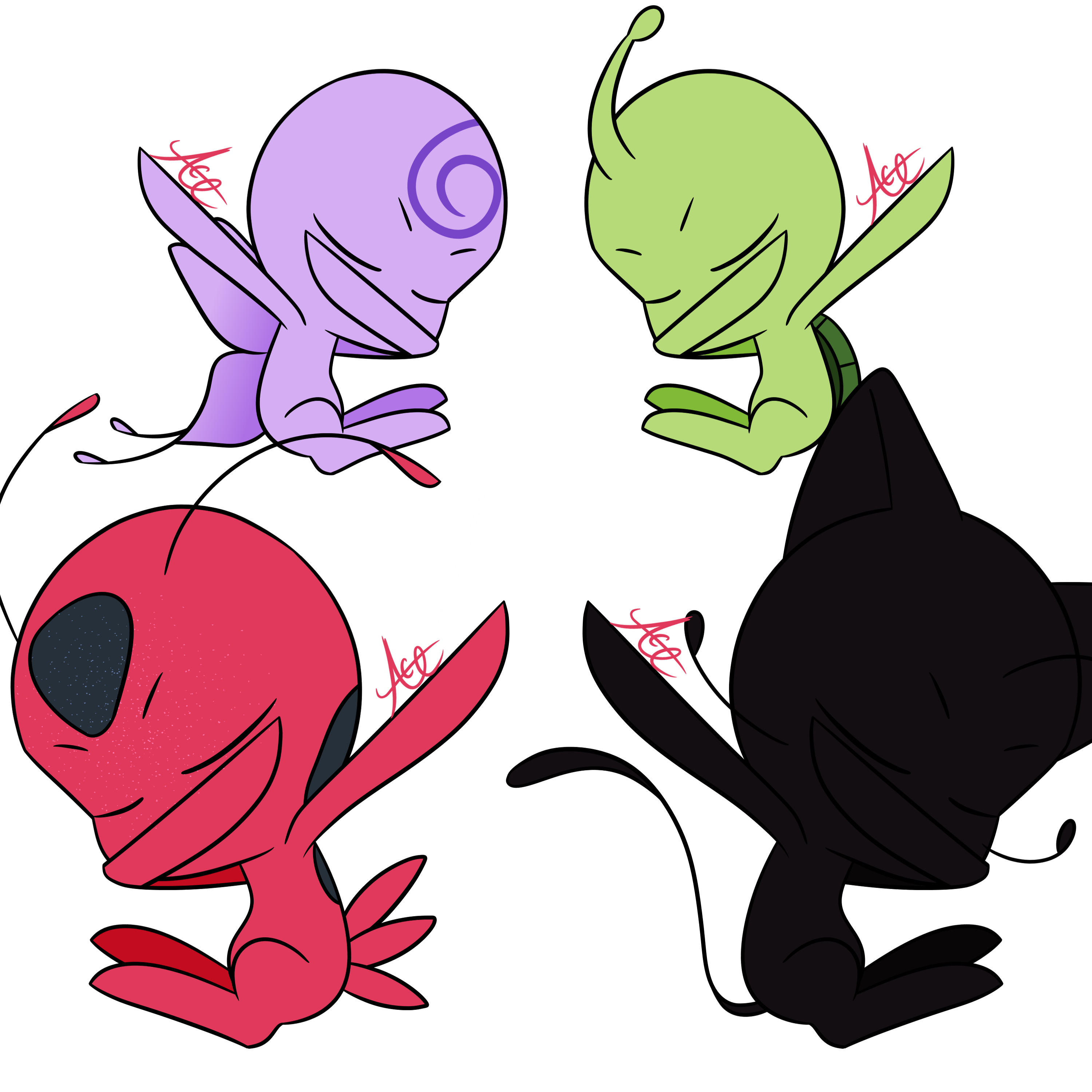Fan - Miraculous Ladybug Memes Dab (3000x3000), Png Download