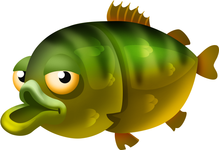 Green Sunfish - Hay Day Fish (854x734), Png Download