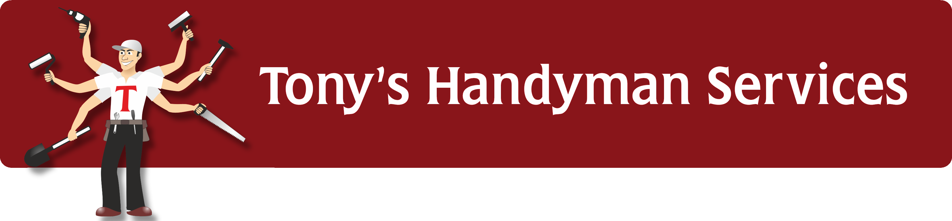 Handyman Services- Decorating, Electrical, Plumbing - Graphic Design (3322x773), Png Download