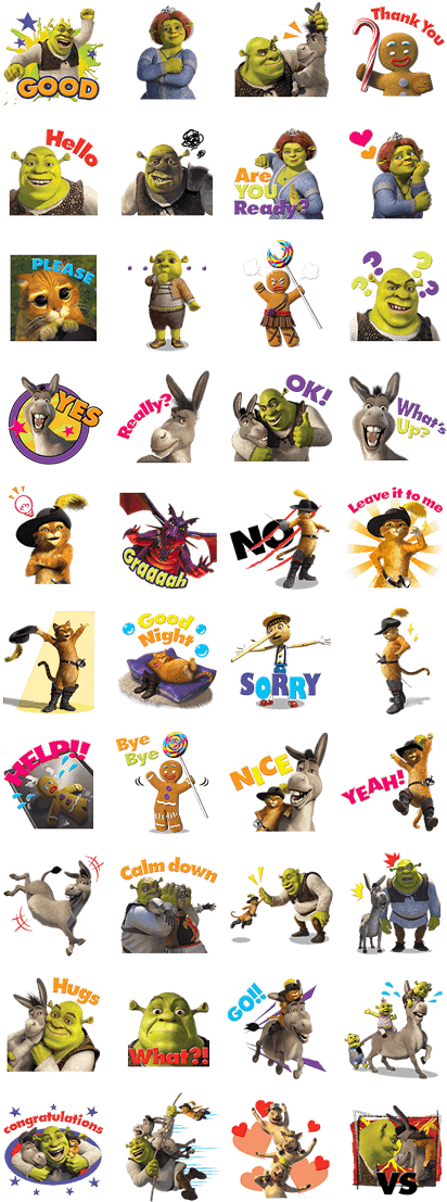 Shrek - Meow Me Line (420x1121), Png Download