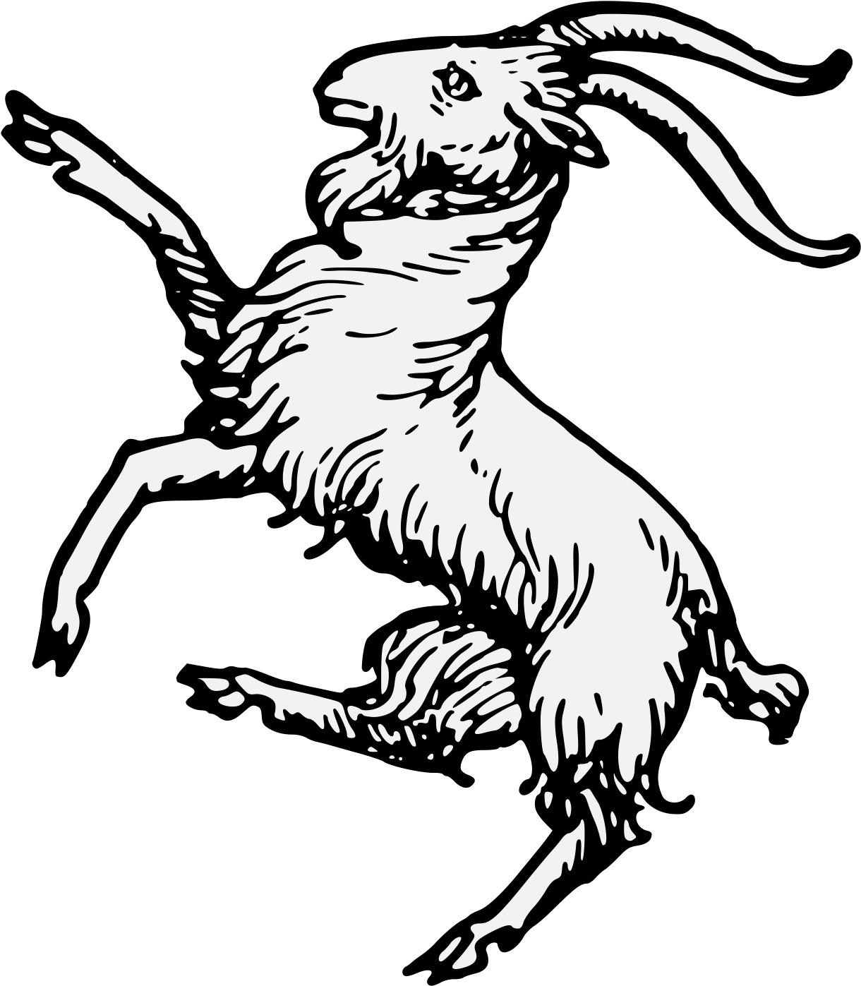 Details, Png - Coat Of Arms Goat (1237x1406), Png Download