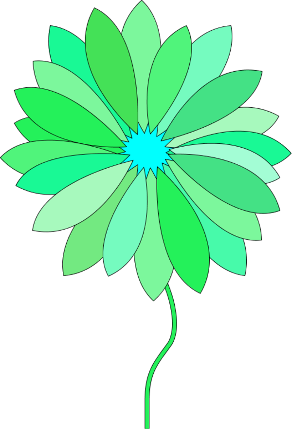 Cartoon Flowers Clip Art - Cartoon Flower Gifs (600x880), Png Download