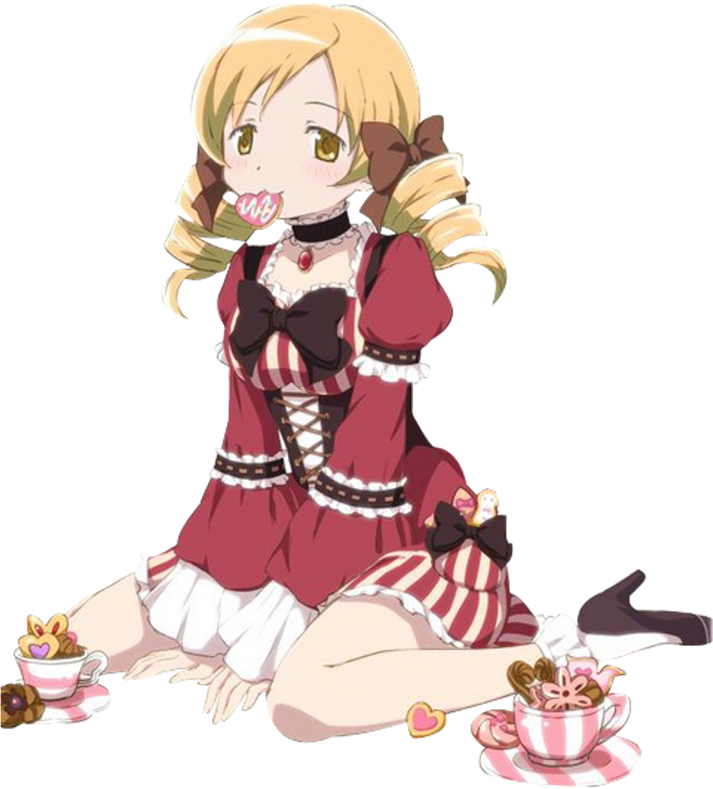 Mami Sticker - Puella Magi Madoka Magica Png (1024x1434), Png Download
