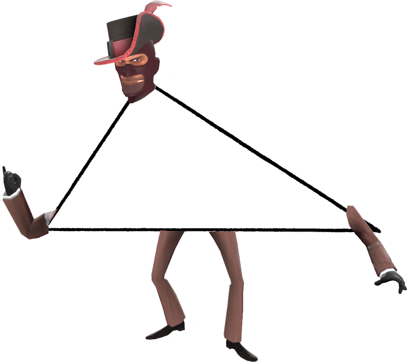 Spy X A Scalene Triangle As Requested By Centaureal - Cartoon (809x715), Png Download
