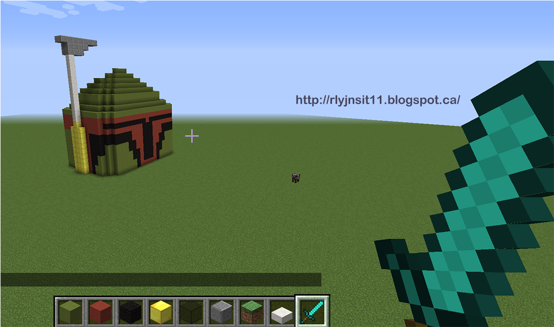 Boba Fett Helmet From Star Wars -riley Jones - Minecraft Build Battle Computer (1280x853), Png Download