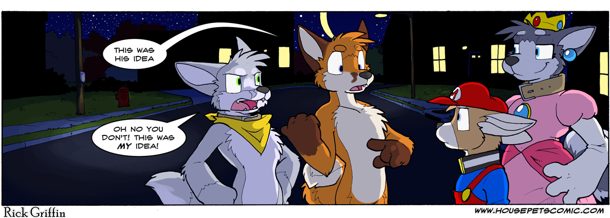 Fox You Were Supposed To Be Luigi, Now You're Just - House Pets Comic Fox (1200x471), Png Download