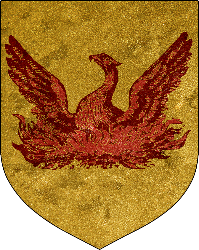 The Sigil Of Aden - Phoenix Medieval (672x843), Png Download