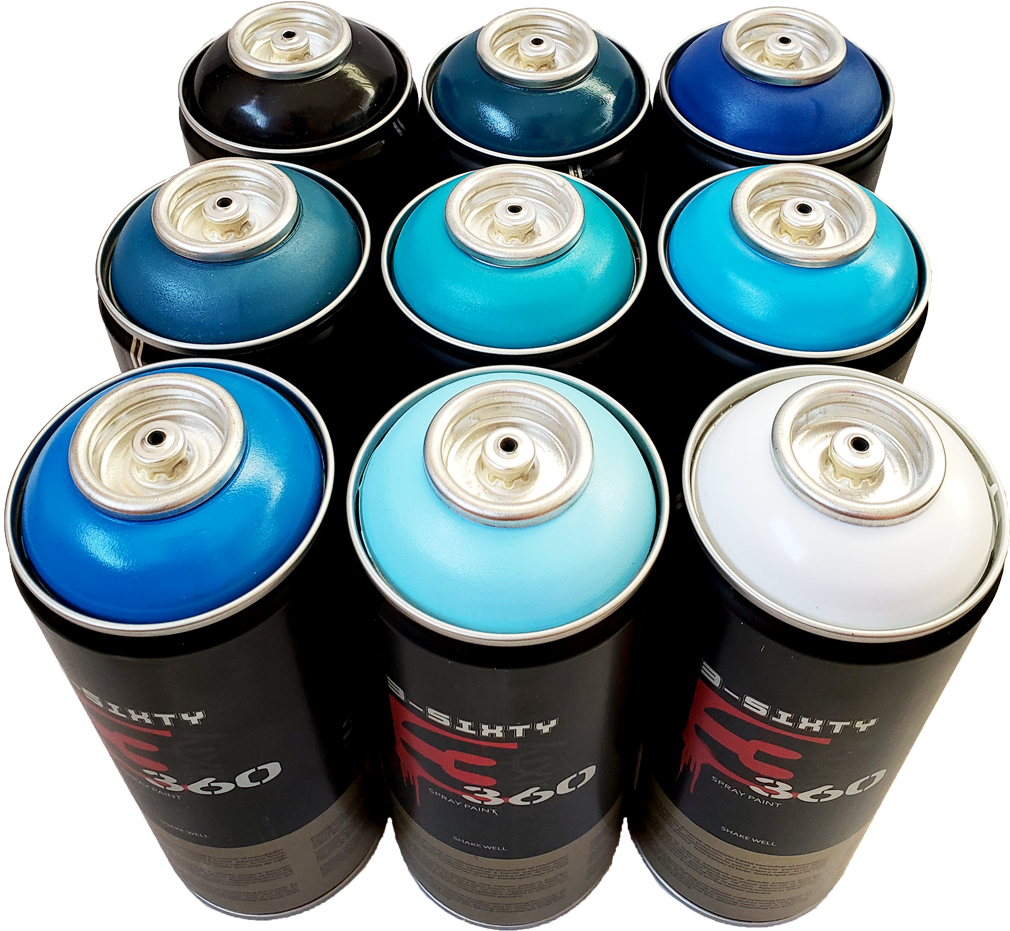 Blue Spray Paint Pack - Caffeinated Drink (1800x1200), Png Download
