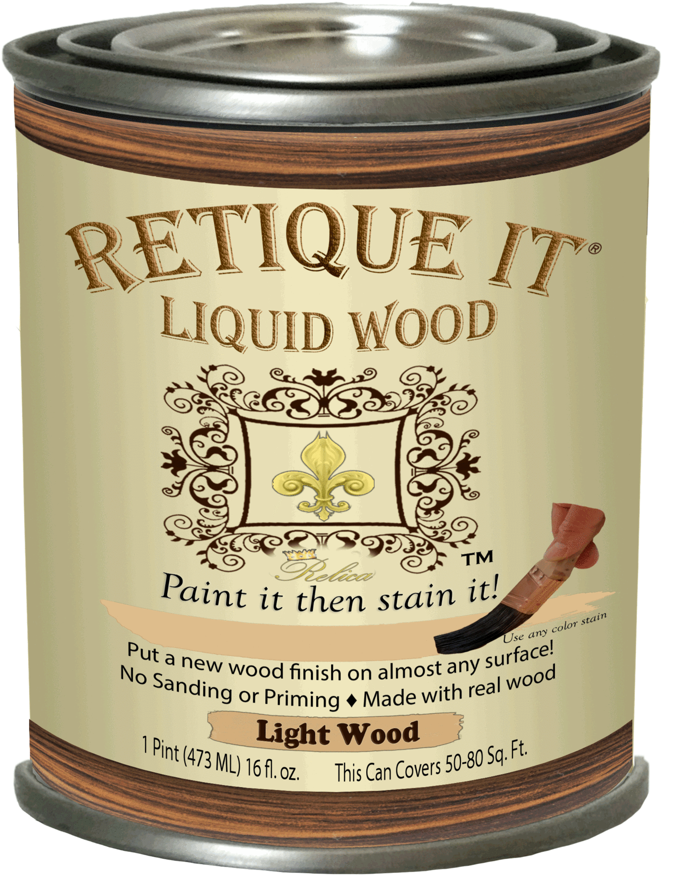Retique It Liquid Wood - Paint (1423x1800), Png Download