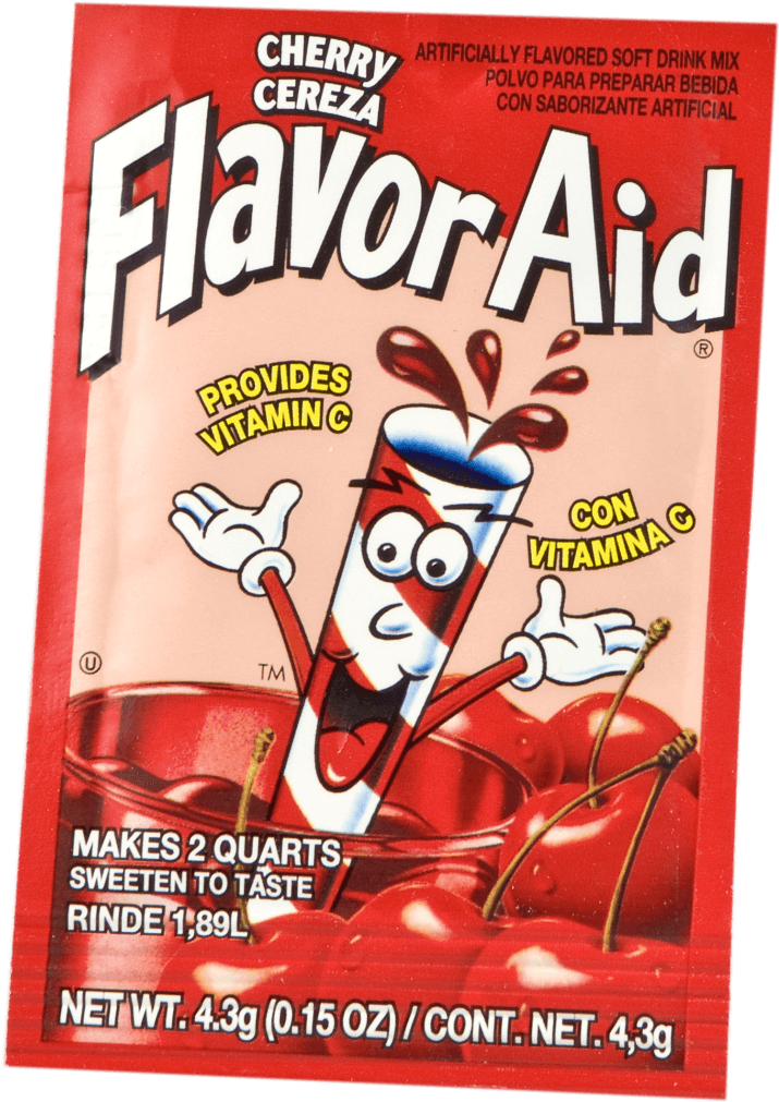 Flavor Aid Cherry - Flavor Aid (928x1024), Png Download
