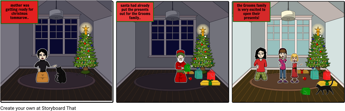 Christmas Day - Cartoon (1164x385), Png Download