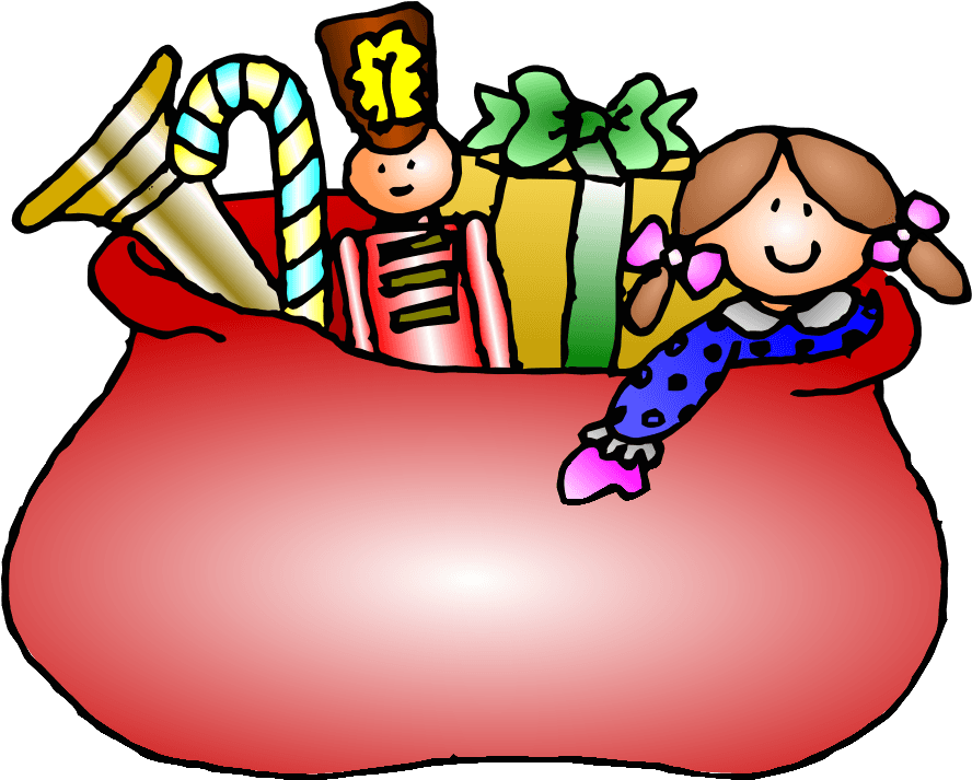 Christmas Tree With Presents Clipart - Christmas Toys Clip Art (999x872), Png Download