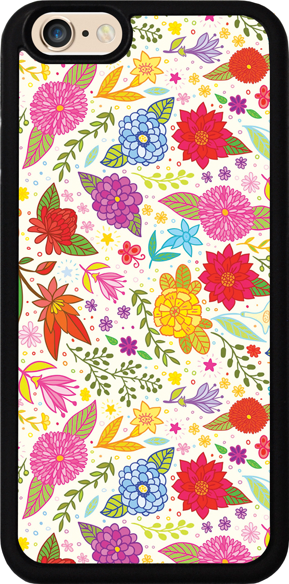 Flower Pattern Multicolor For Iphone - Mobile Phone Case (1141x2028), Png Download