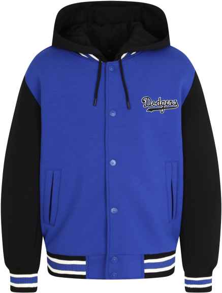 La Dodgers Authentic Bicolor Padding Monster Jacket - Hoodie (750x750), Png Download