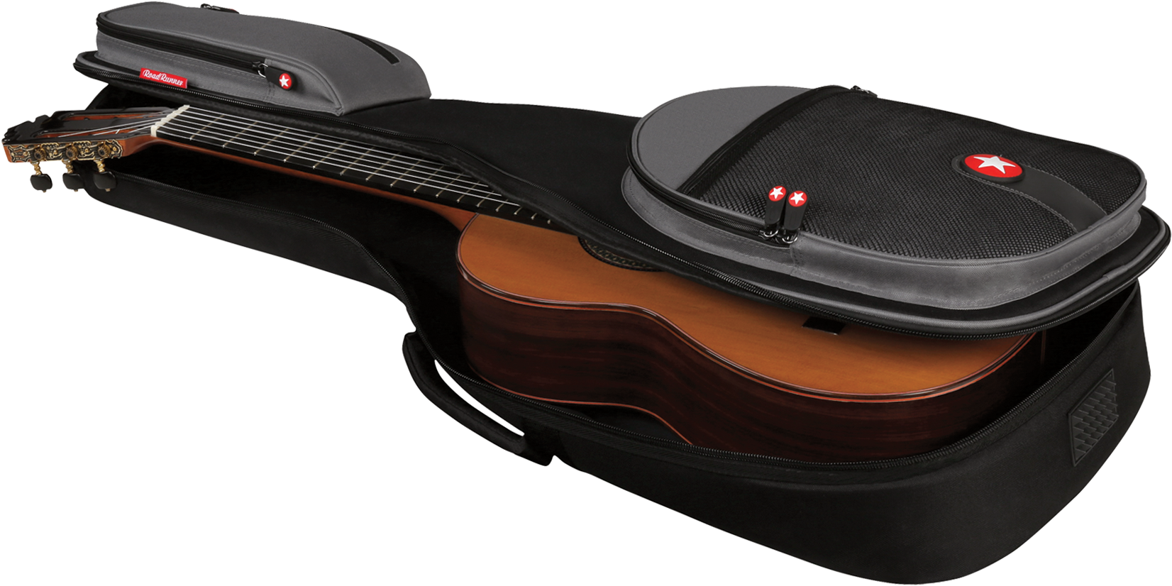 Classical Guitar Gig Bag Road Runner Rr2cg - Violin (1652x826), Png Download