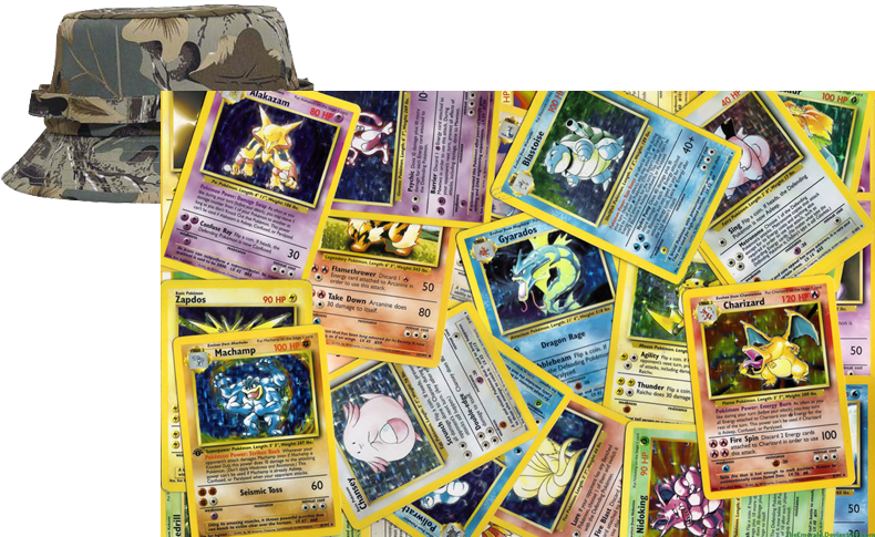 Bucket Hat Otto Cap 43 - 1st Gen Pokemon Card (795x548), Png Download