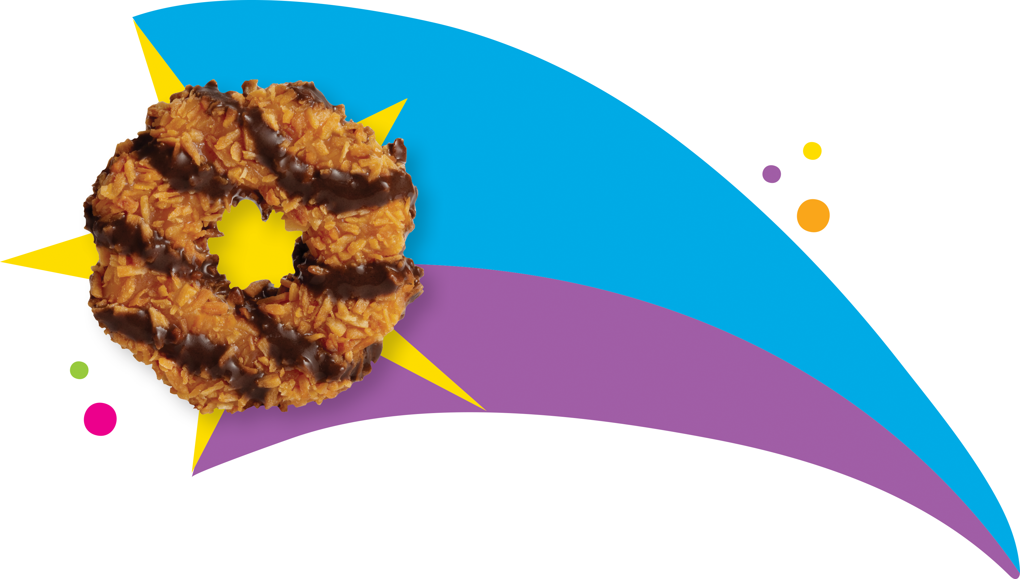 Color - Girls Scout Cookie Gif (3300x1874), Png Download