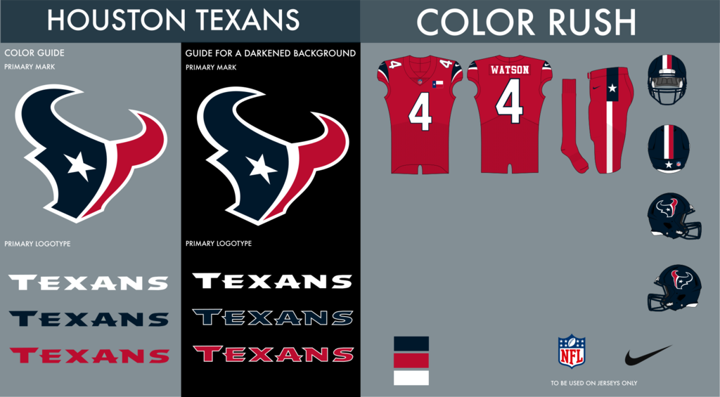 Houston Texans Color Rush - Graphic Design (1024x565), Png Download