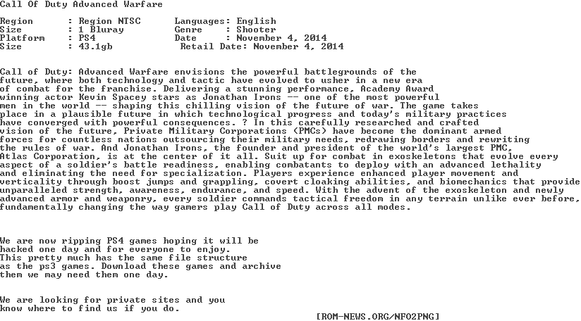 Advanced - Warfare - Ps4-waysted - - Willow Springs (824x456), Png Download