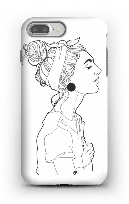 Png Black And White Library A Girl Caseapp Case Plus - Mobile Phone Case (505x800), Png Download
