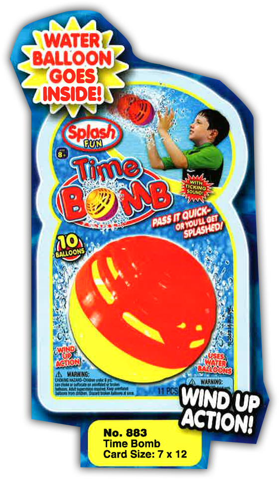 Splash Fun Time Bomb - Illustration (1000x1000), Png Download