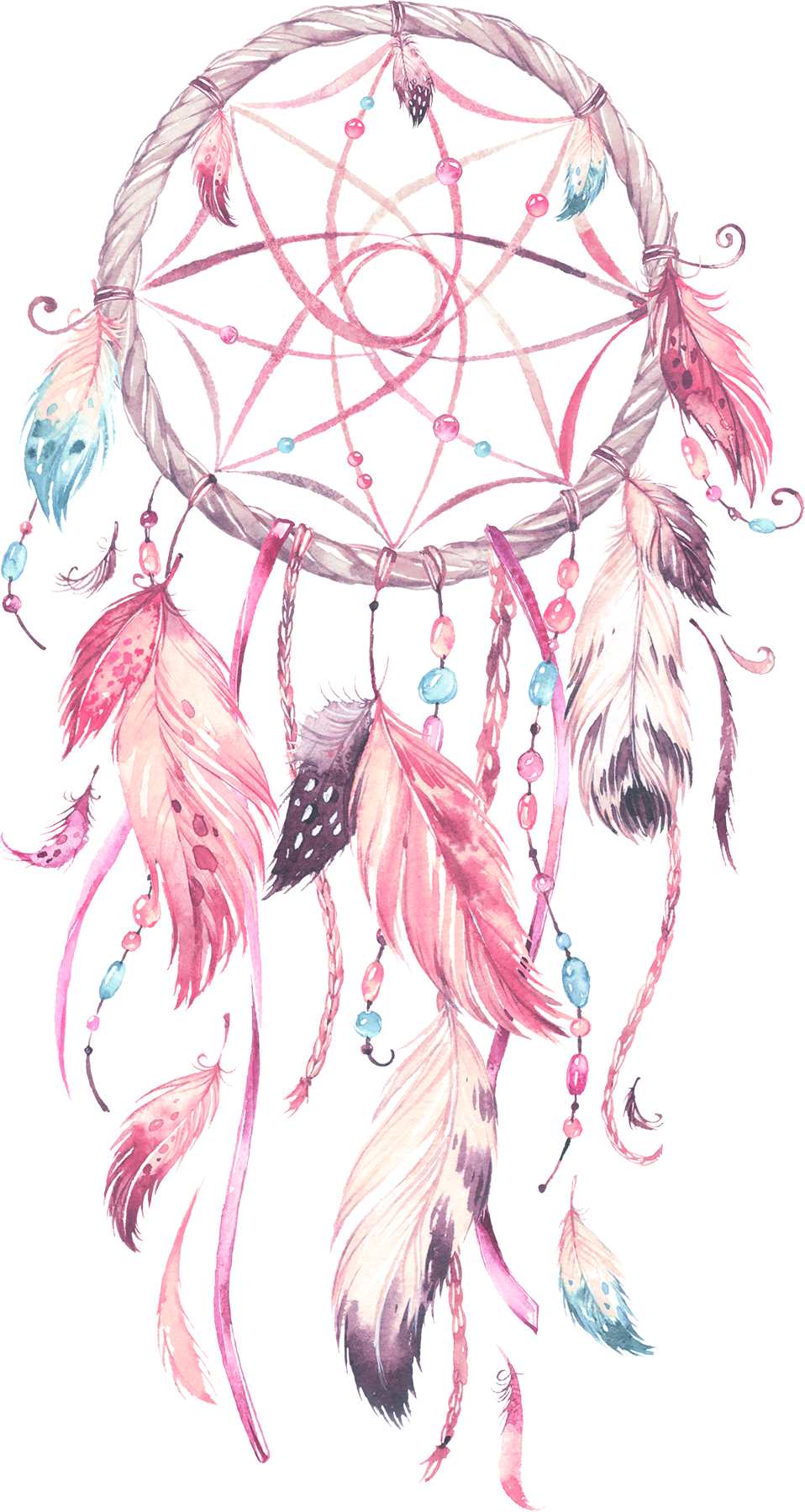 Camille 2 Z'ailes E - Dream Catcher Art Print (958x1800), Png Download