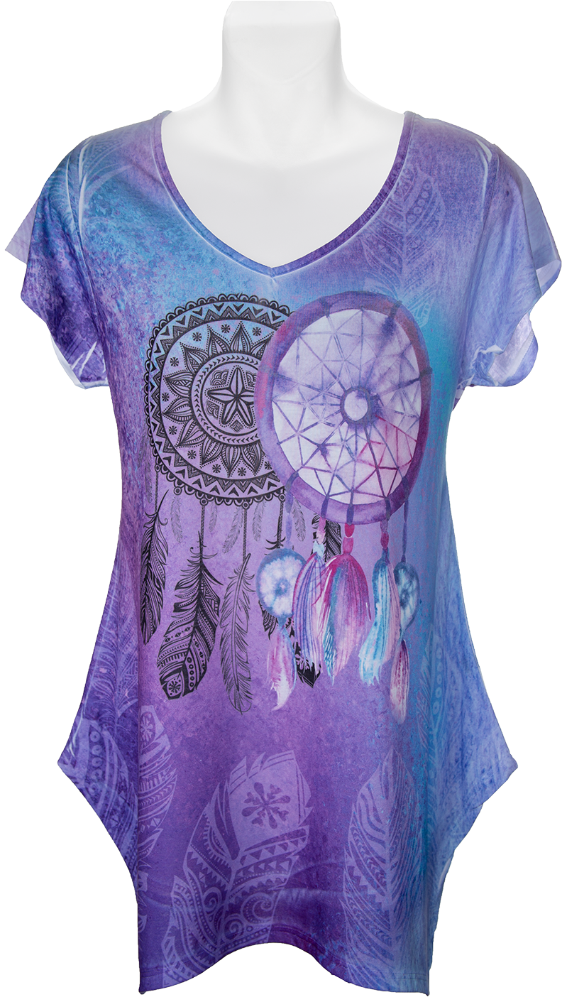 Dream Catcher 1061 Fashion T-shirt - Pattern (1000x1500), Png Download