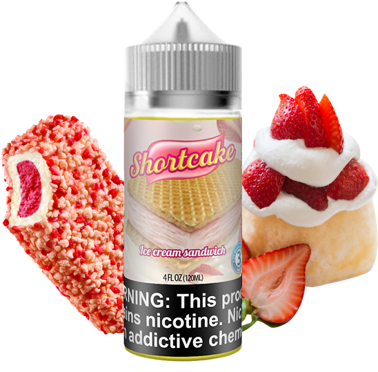 Strawberry Ice Cream - Vape Juice (700x700), Png Download