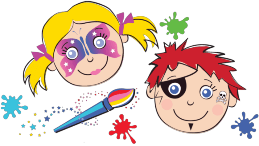 Download HD Face Paint Png - Face Painting Clip Art Free Transparent