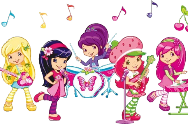 Strawberry Shortcake Cartoon Band (640x480), Png Download