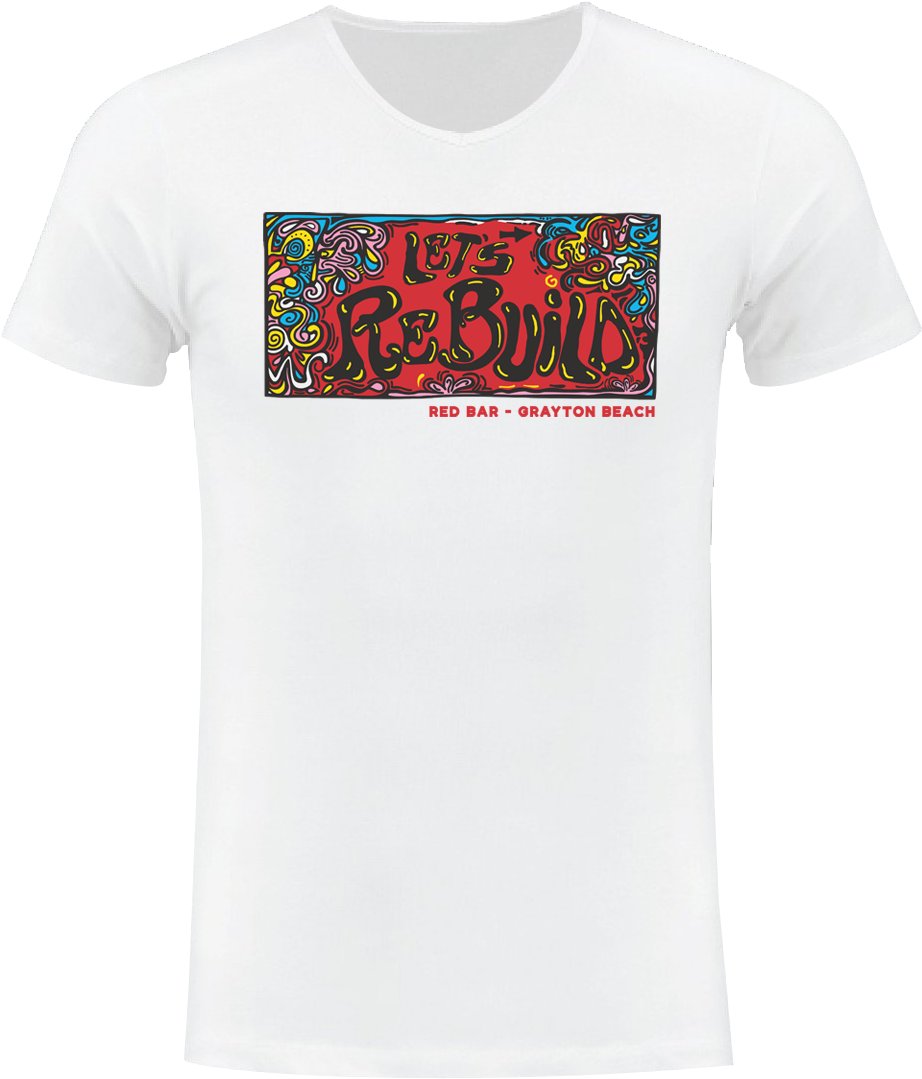 Red Bar "rebuild" Shirt 100% To Help Employees - Active Shirt (1200x1200), Png Download