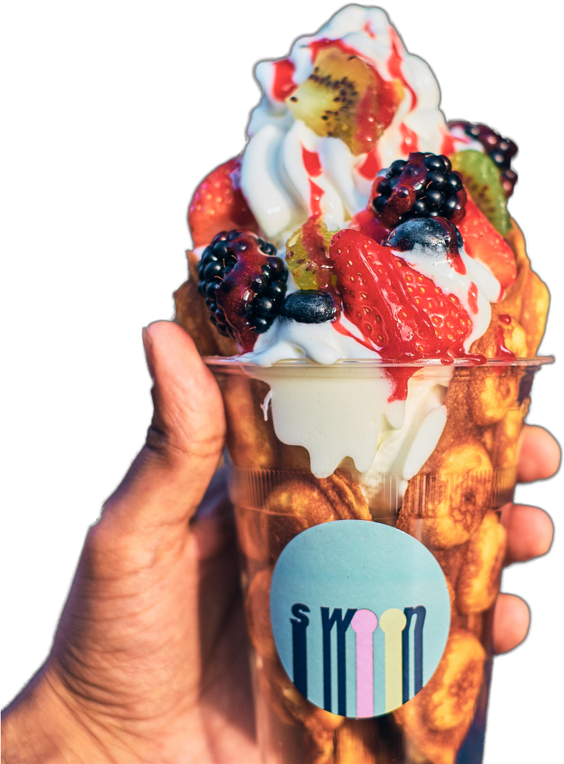 Frozen Yogurt - Cream (843x1315), Png Download